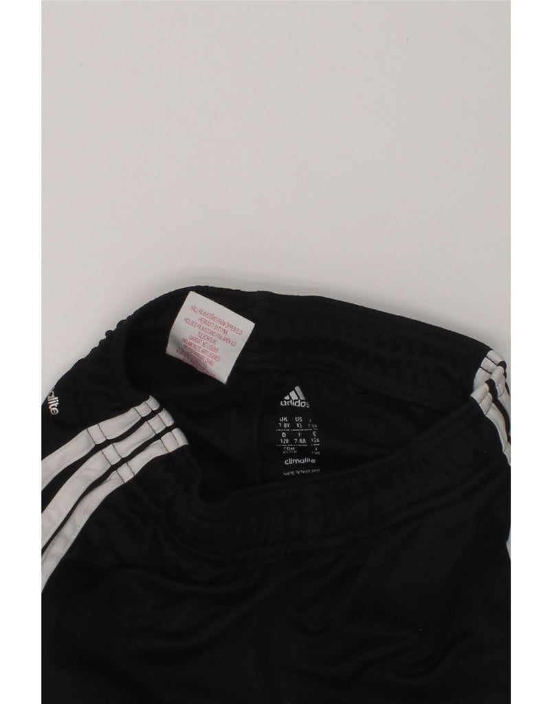 ADIDAS Boys Sport Shorts 7-8 Years Black Polyester | Vintage Adidas | Thrift | Second-Hand Adidas | Used Clothing | Messina Hembry 