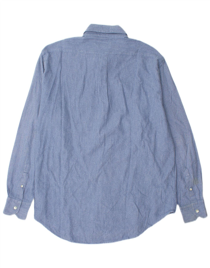 Boggi Mens Shirt XL Blue Cotton