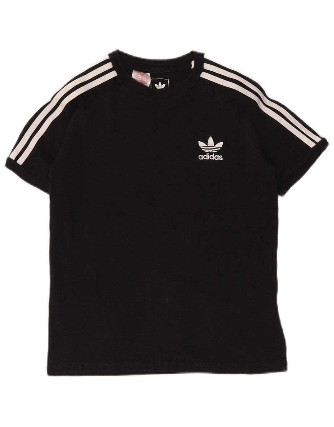 ADIDAS Boys T-Shirt Top 11-12 Years Black Cotton