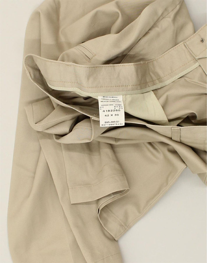 LEE Mens Straight Casual Trousers W42 L30 Beige Cotton | Vintage Lee | Thrift | Second-Hand Lee | Used Clothing | Messina Hembry 