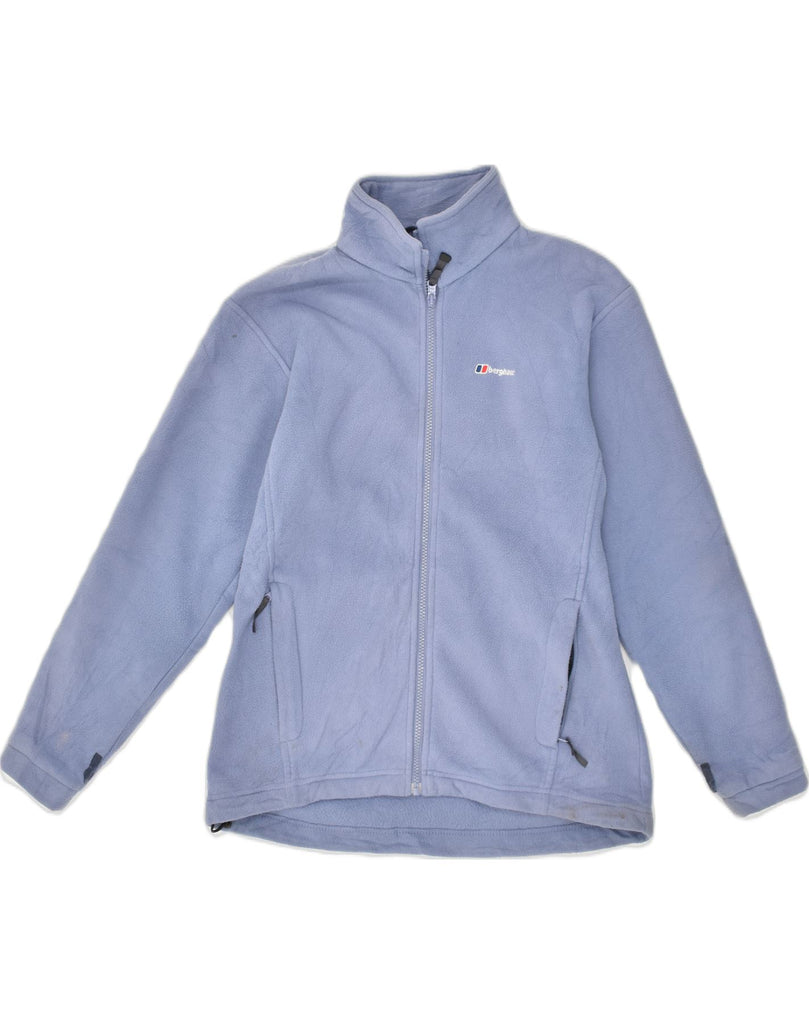 BERGHAUS Womens Fleece Jacket UK 12 Medium Blue Polyester | Vintage Berghaus | Thrift | Second-Hand Berghaus | Used Clothing | Messina Hembry 