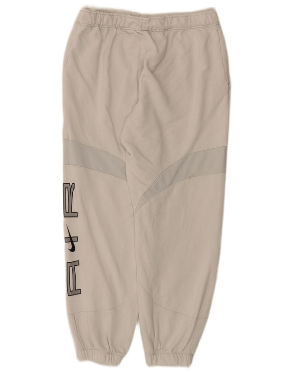 Nike Mens Graphic Tracksuit Trousers Joggers Medium White Colourblock