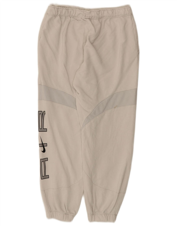 Nike Mens Graphic Tracksuit Trousers Joggers Medium White Colourblock