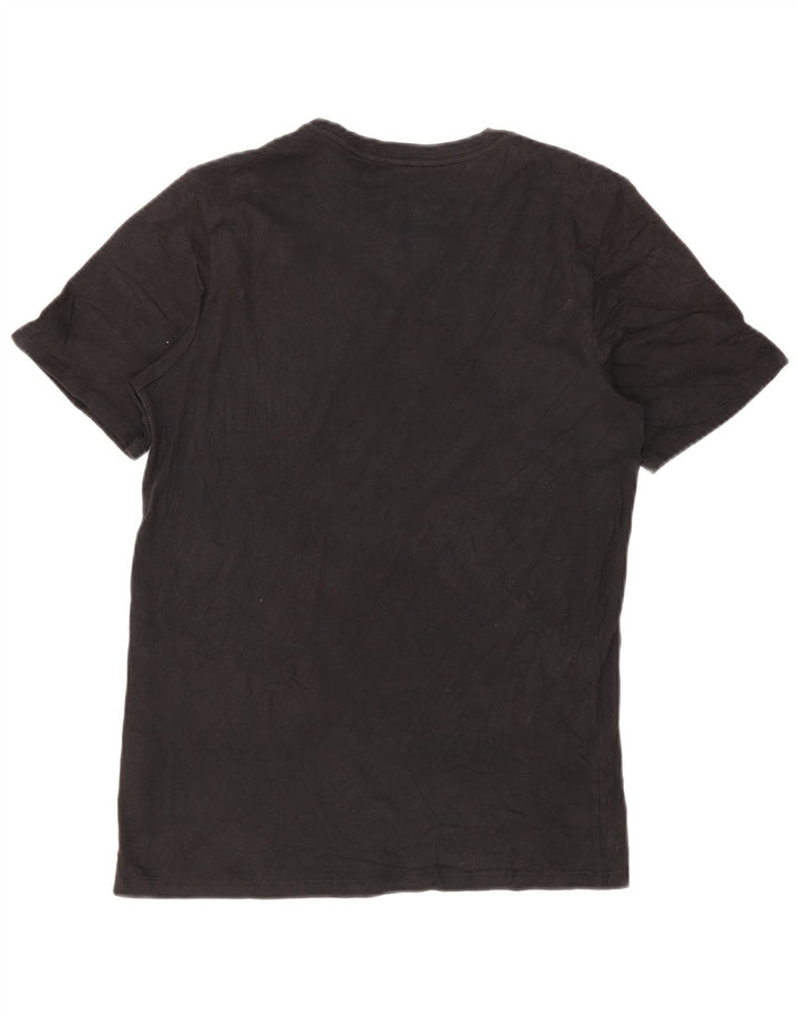 NIKE Mens Athletic Cut T-Shirt Top Small Black Cotton