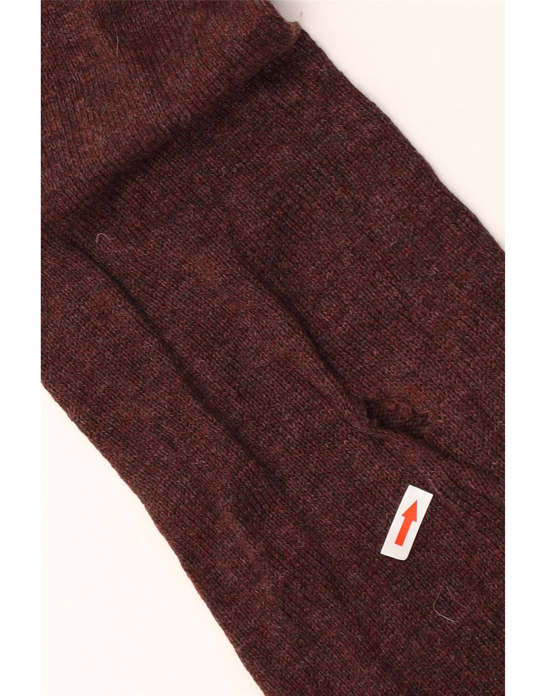 Marks & Spencer Mens Zip Neck Jumper Sweater XL Maroon Flecked Lambswool