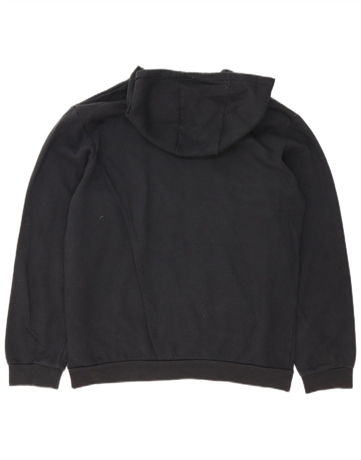 Adidas Mens Hoodie Jumper Medium Black Cotton