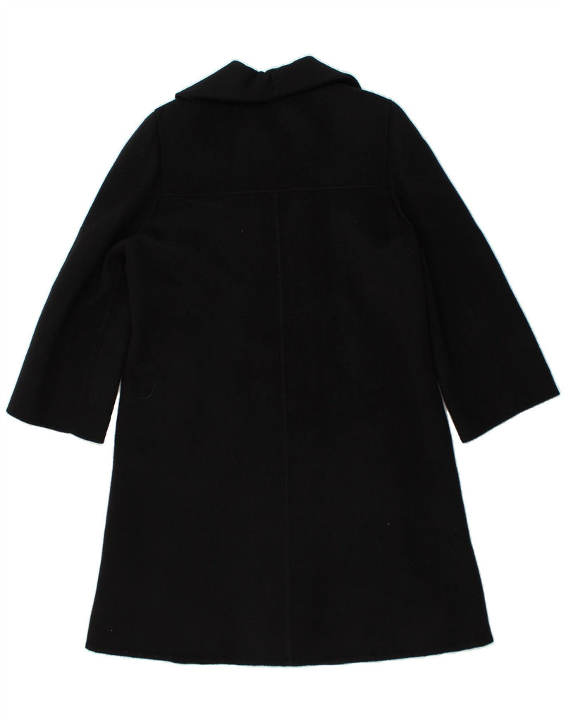 RENATO BALESTRA Womens 3/4 Sleeve Double Breasted Coat UK 16 Large Black | Vintage Renato Balestra | Thrift | Second-Hand Renato Balestra | Used Clothing | Messina Hembry 