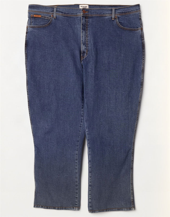 Wrangler Mens Texas Straight Jeans W50 L32 Blue Cotton
