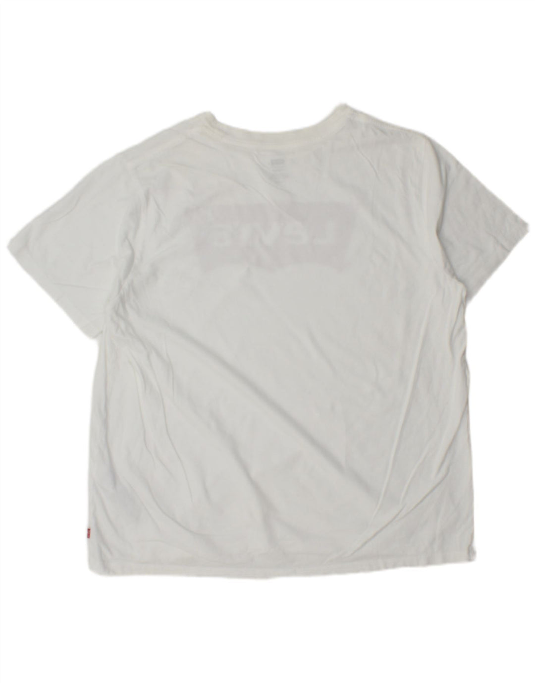 LEVI'S Mens Standard Graphic T-Shirt Top XL White Cotton