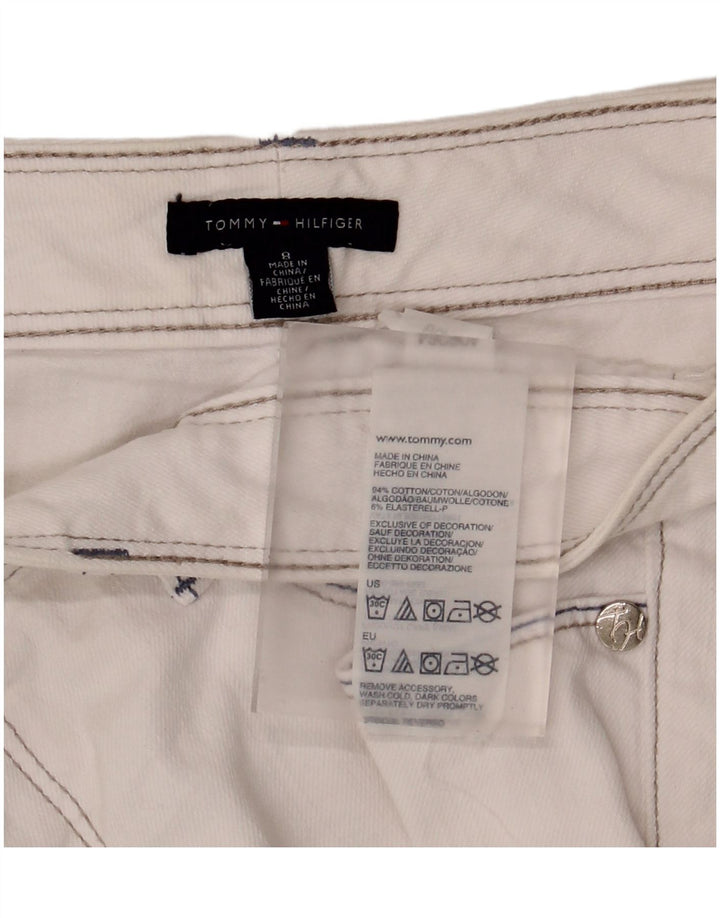 Tommy Hilfiger Womens Bermuda Denim Shorts US 8 Medium W32  White Cotton