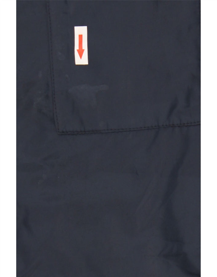 Zara Mens Windbreaker Jacket UK 42 XL Navy Blue Polyester