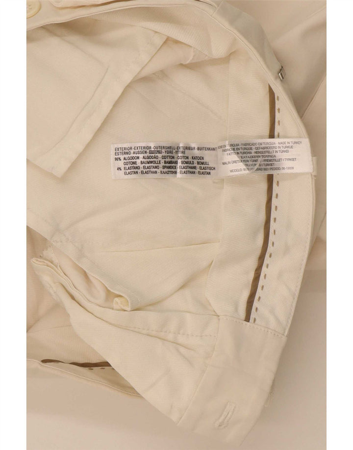 Massimo Dutti Womens Straight Suit Trousers EU 40 Medium W30 L33 Beige