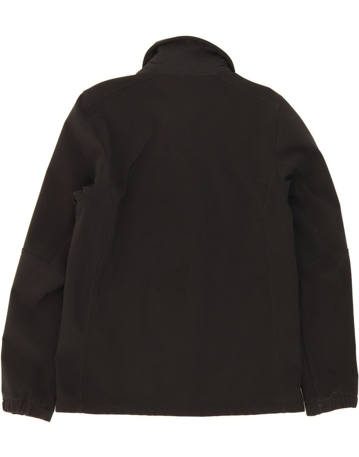 LANDS END Mens Tracksuit Top Jacket Medium Black Polyester Vintage Lands End and Second-Hand Lands End from Messina Hembry 