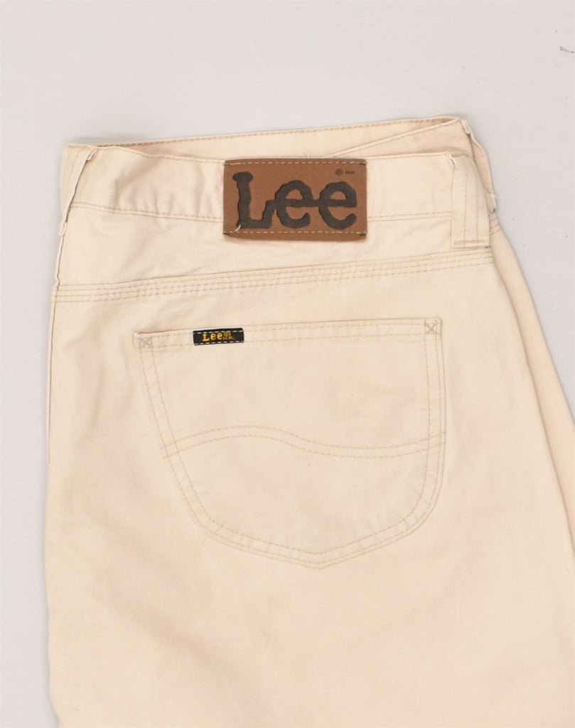 LEE Mens Nash Straight Casual Trousers W36 L32 Beige Cotton | Vintage Lee | Thrift | Second-Hand Lee | Used Clothing | Messina Hembry 