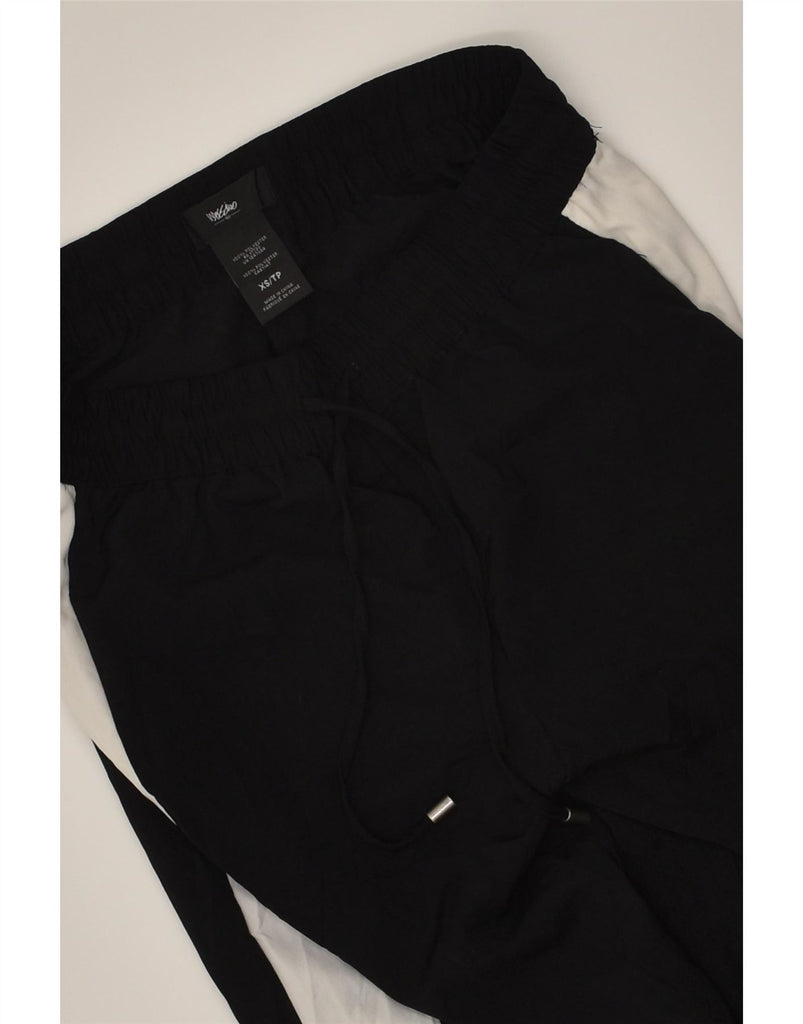 MOSSIMO Womens Tracksuit Trousers Joggers UK 6 XS Black Colourblock Vintage Mossimo and Second-Hand Mossimo from Messina Hembry 