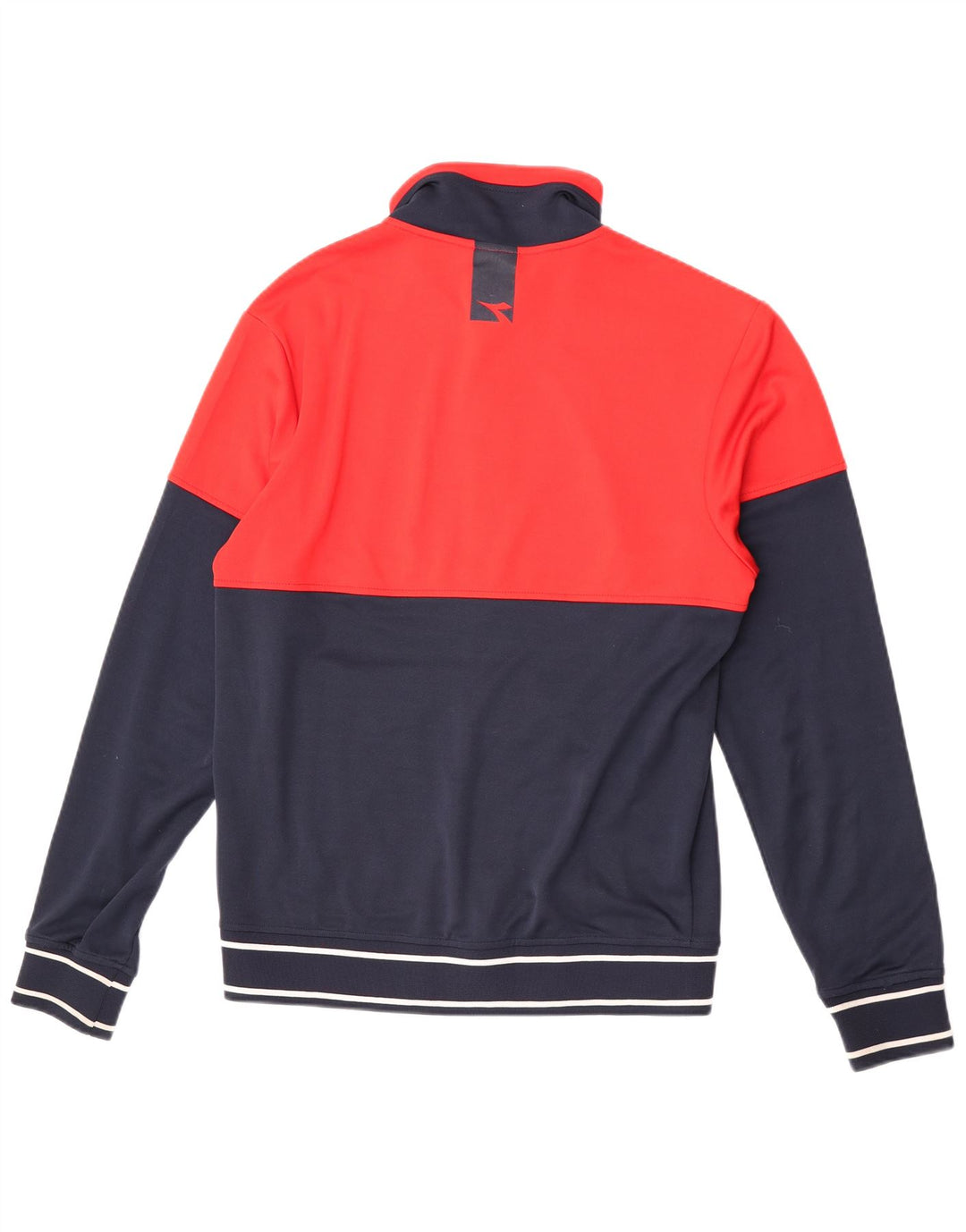 Diadora Womens Tracksuit Top Jacket UK 18 XL Red Colourblock Polyester
