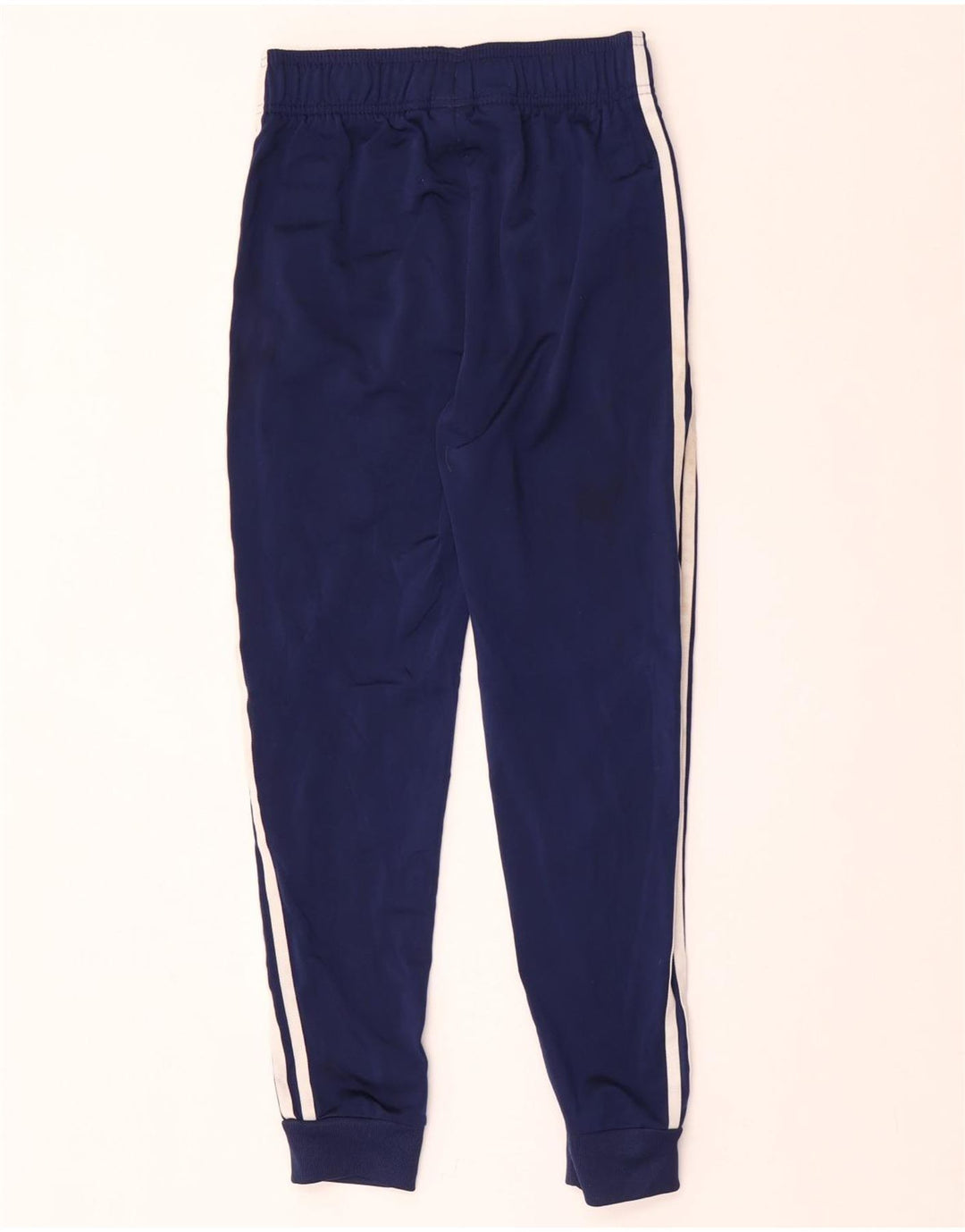 Adidas Boys Tracksuit Trousers Joggers 11-12 Years Navy Blue Polyester