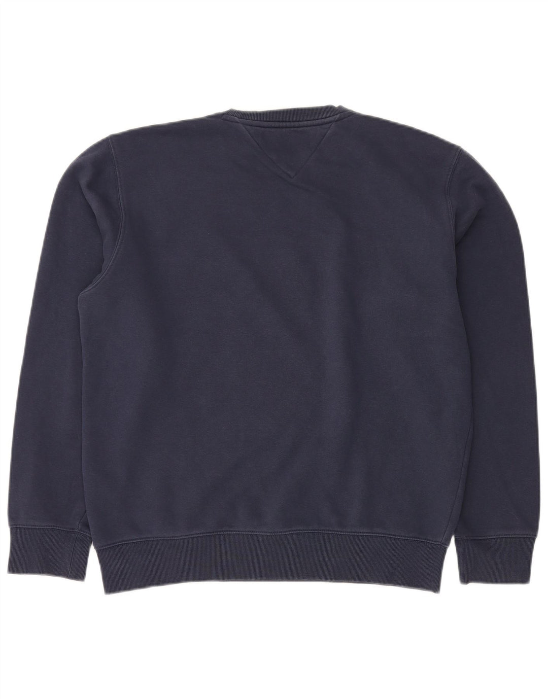 TOMMY HILFIGER Mens Sweatshirt Jumper Large Navy Blue Cotton