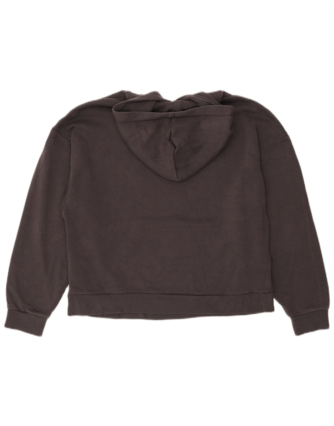 PUMA Womens Oversized Hoodie Jumper UK 16 Large Grey Cotton