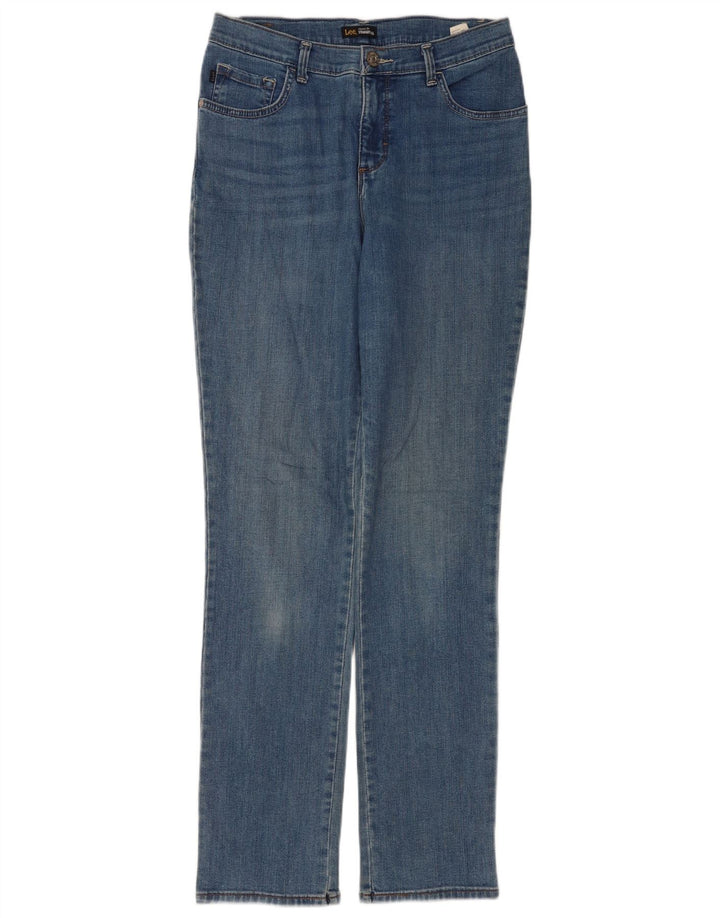 Lee Womens Classic Fit Straight Jeans US 8 Medium W28 L32 Blue Cotton