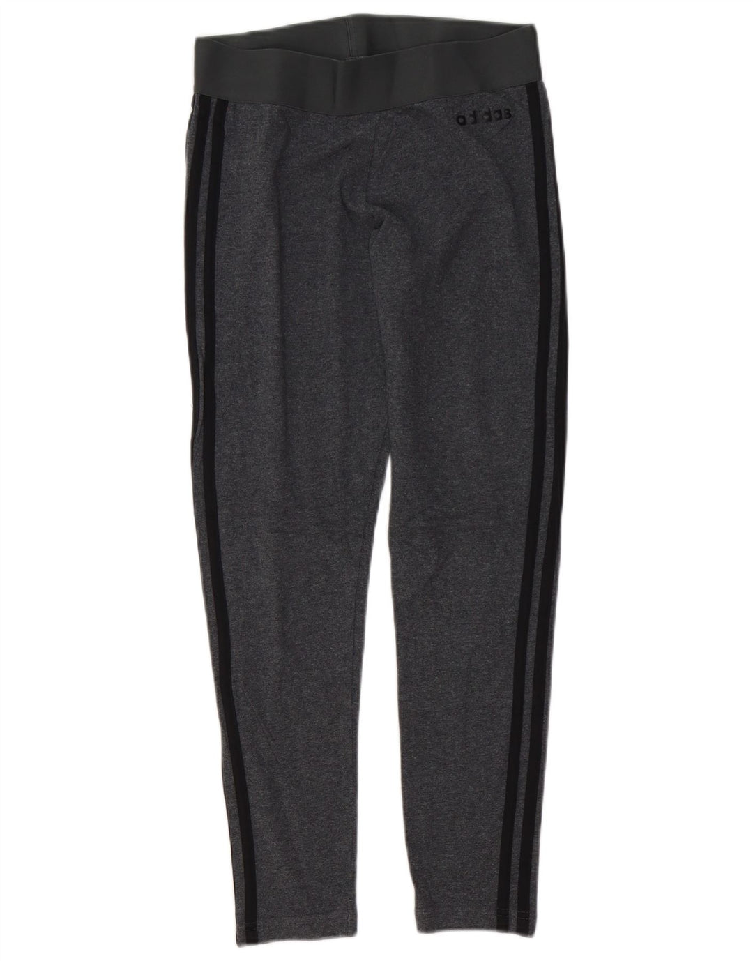 ADIDAS Womens Leggings UK 8/10 Small  Grey Cotton