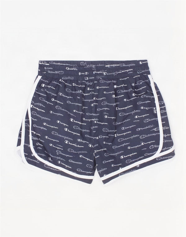 Champion Girls Graphic Sport Shorts 13-14 Years XL Black Polyester