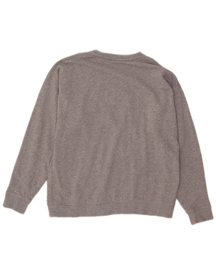 Nike Womens Graphic Sweatshirt Jumper UK 18 XL Grey Cotton