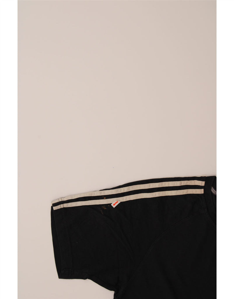 ADIDAS Mens T-Shirt Top Medium Black Cotton Vintage Adidas and Second-Hand Adidas from Messina Hembry 