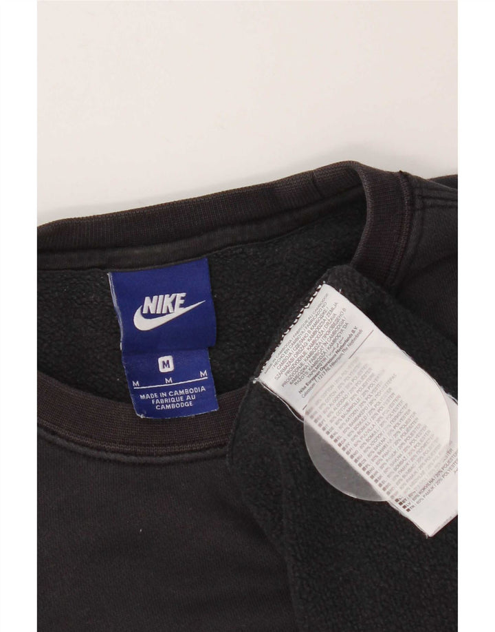 Nike Mens Sweatshirt Jumper Medium Black Cotton