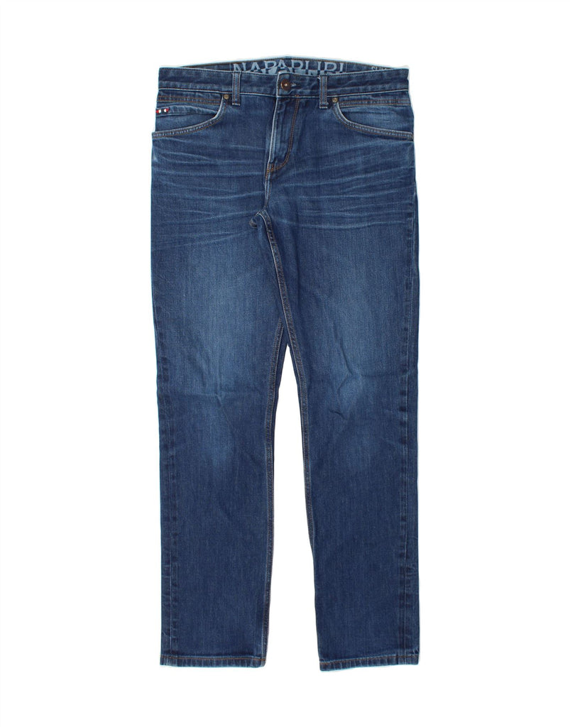 NAPAPIJRI Mens Slim Jeans W33 L34 Blue Cotton Vintage Napapijri and Second-Hand Napapijri from Messina Hembry 