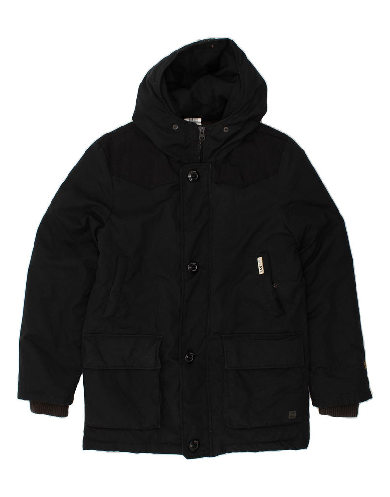 G-STAR Mens Hooded Windbreaker Jacket UK 36 Small Black Polyester | Vintage G-Star | Thrift | Second-Hand G-Star | Used Clothing | Messina Hembry 