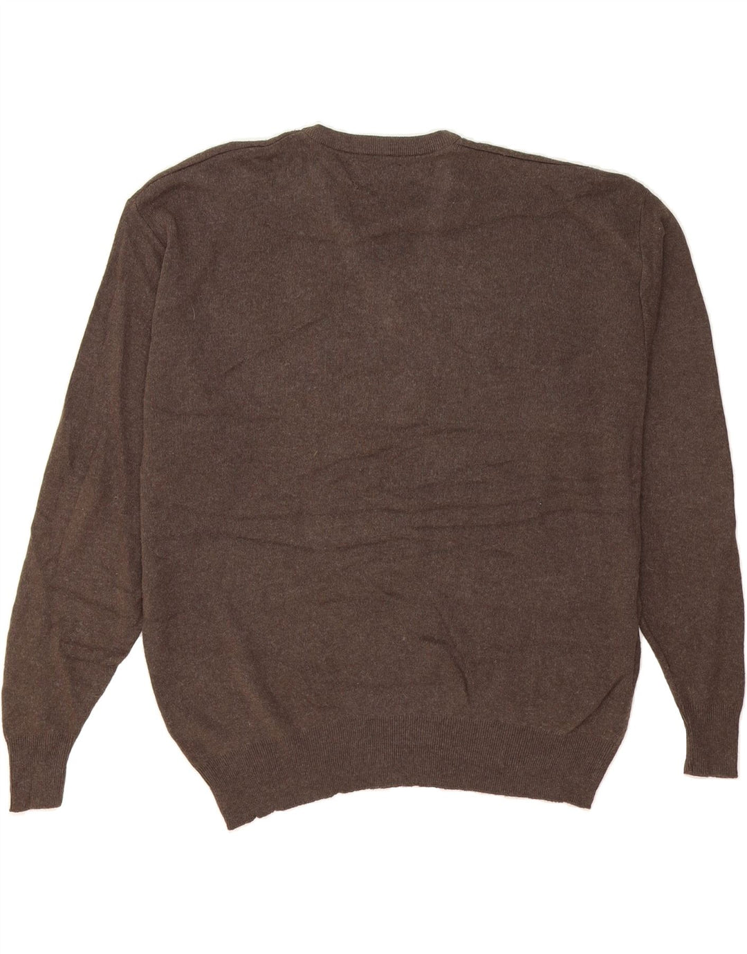 IZOD Mens V-Neck Jumper Sweater XL Brown Acrylic Vintage Izod and Second-Hand Izod from Messina Hembry 