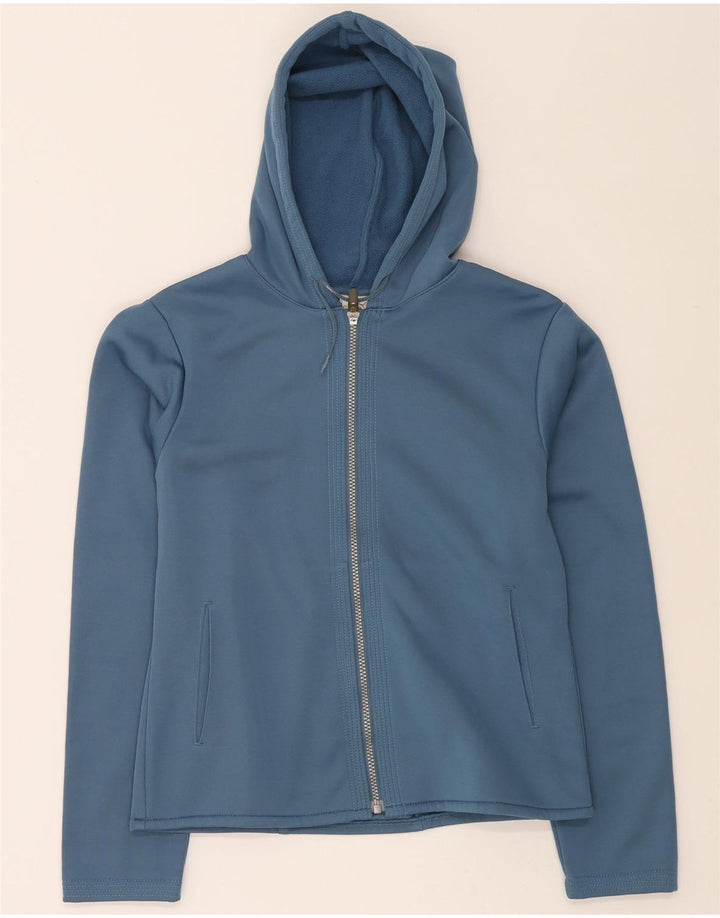 PUMA Womens Zip Hoodie Sweater UK 12 Medium Blue Polyester Vintage Puma and Second-Hand Puma from Messina Hembry 