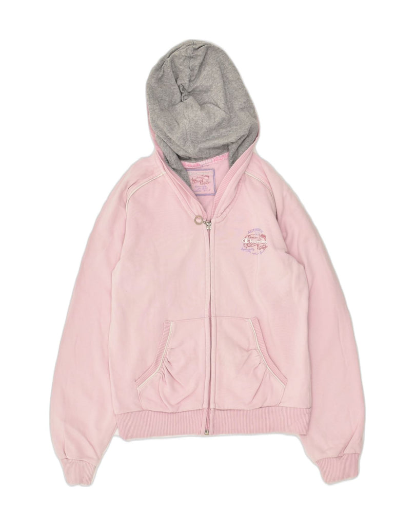 CHAMPION Girls Zip Hoodie Sweater 8-9 Years Pink Cotton | Vintage Champion | Thrift | Second-Hand Champion | Used Clothing | Messina Hembry 