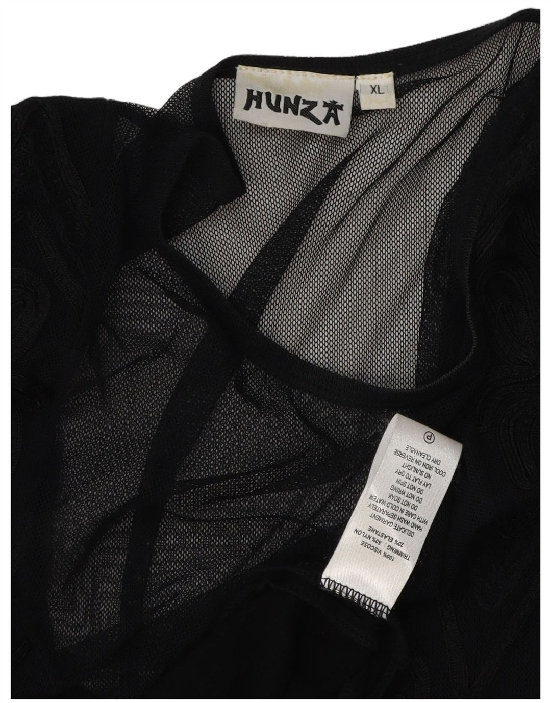 HUNZA Womens Sleeveless Maxi Dress UK 18 XL Black Paisley Viscose