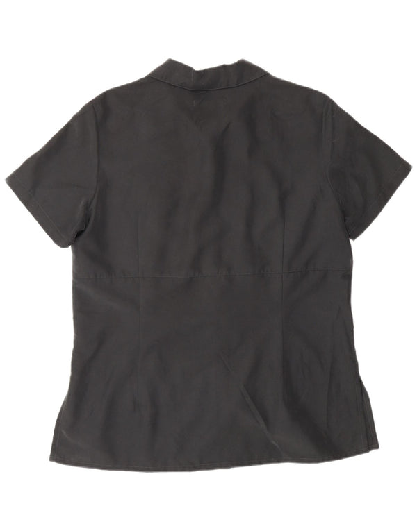 S.Oliver Womens Short Sleeve Shirt IT 40 Small Grey Polyamide
