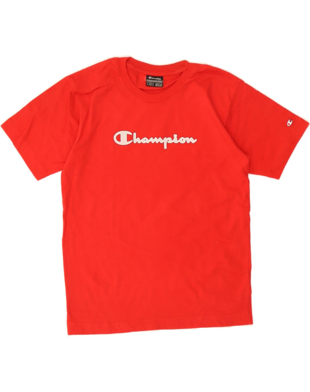 CHAMPION Boys Graphic T-Shirt Top 9-10 Years Red Cotton Vintage Champion and Second-Hand Champion from Messina Hembry 