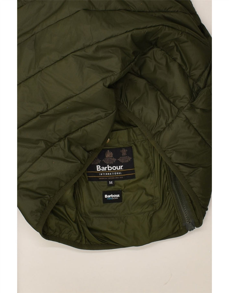 BARBOUR Mens Padded Jacket UK 38 Medium Green Polyamide | Vintage Barbour | Thrift | Second-Hand Barbour | Used Clothing | Messina Hembry 