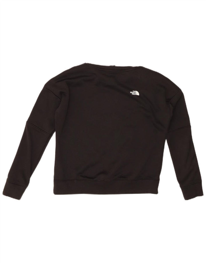 THE NORTH FACE Womens Oversized Sweatshirt Jumper UK 10 Small Black