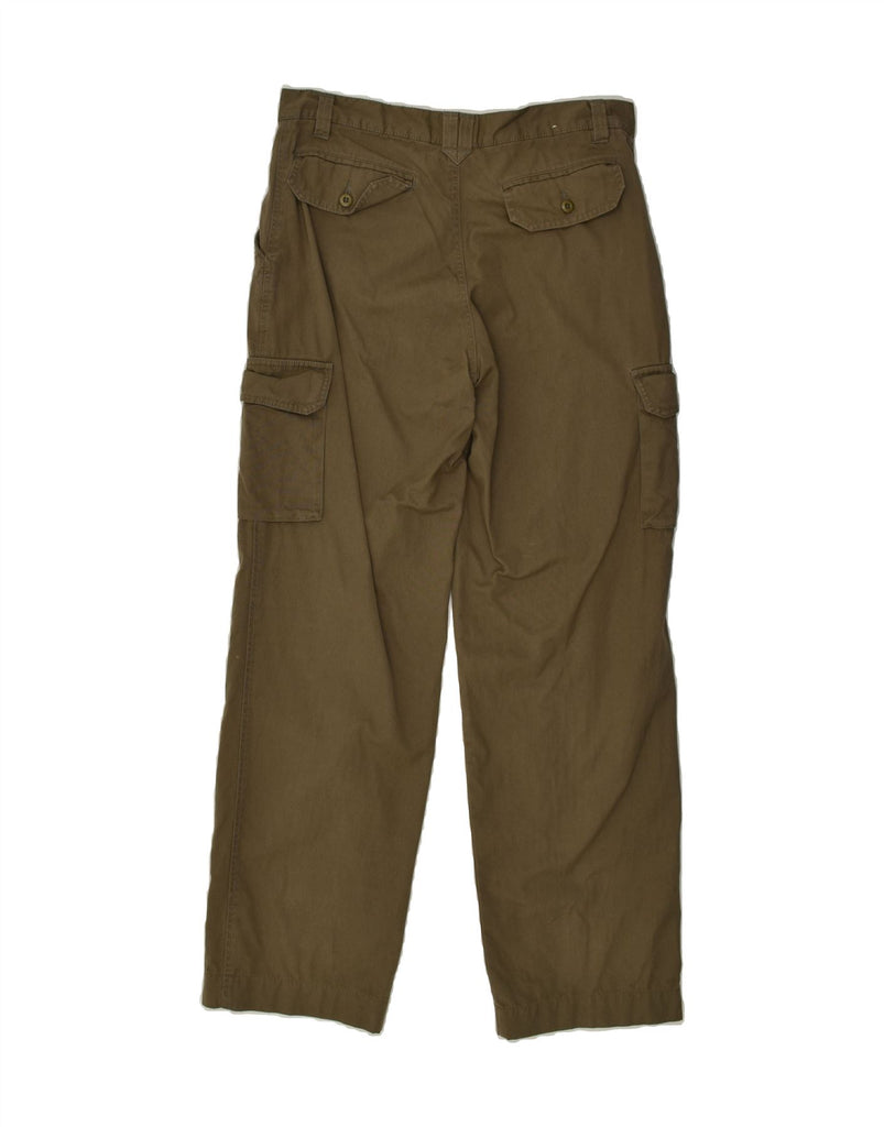 SEA BARRIER Mens Straight Cargo Trousers IT 48 Medium W32 L32 Khaki Cotton | Vintage Sea Barrier | Thrift | Second-Hand Sea Barrier | Used Clothing | Messina Hembry 