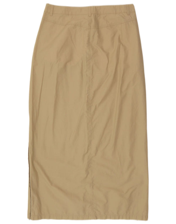 Esprit Womens High Waist Midi Skirt UK 16 Large W32  Beige Polyamide