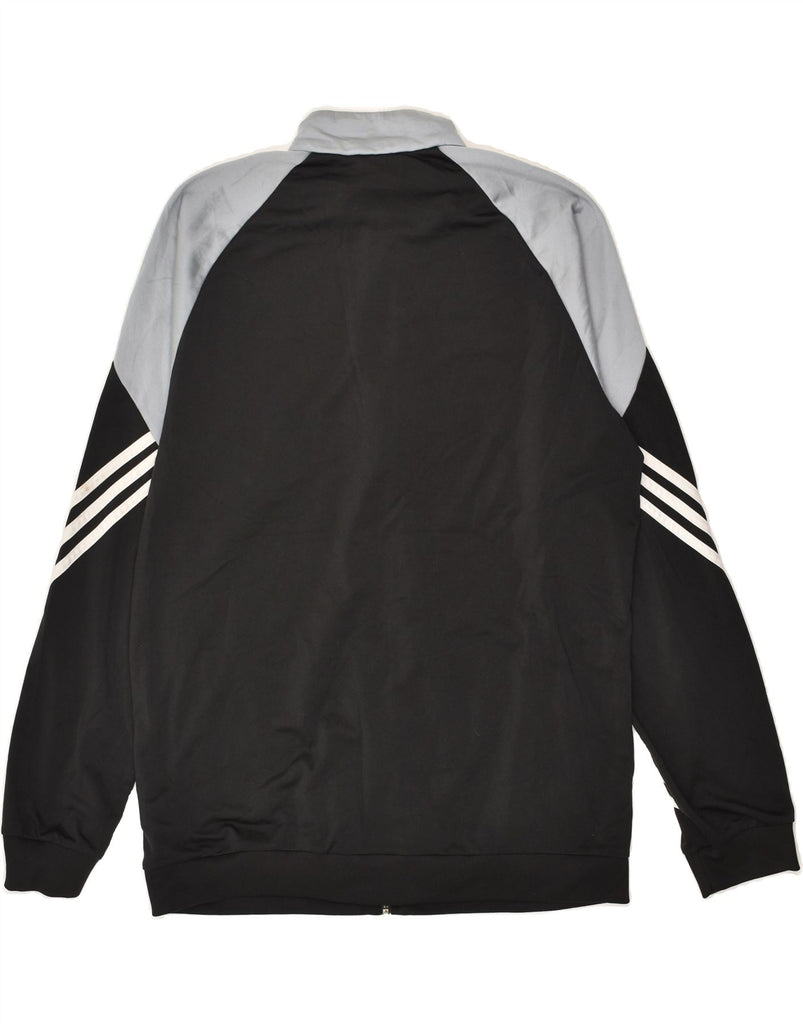 ADIDAS Mens Tracksuit Top Jacket Large Black Colourblock Polyester | Vintage Adidas | Thrift | Second-Hand Adidas | Used Clothing | Messina Hembry 