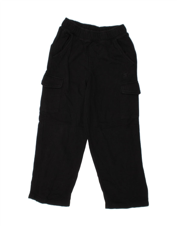 STARTER Boys Cargo Tracksuit Trousers 7-8 Years Medium Black Cotton Vintage Starter and Second-Hand Starter from Messina Hembry 