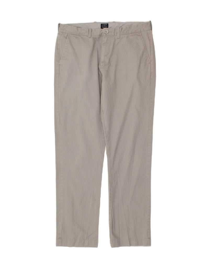 J. CREW Mens The Sutton Slim Chino Trousers W33 L32 Grey Cotton | Vintage J. Crew | Thrift | Second-Hand J. Crew | Used Clothing | Messina Hembry 