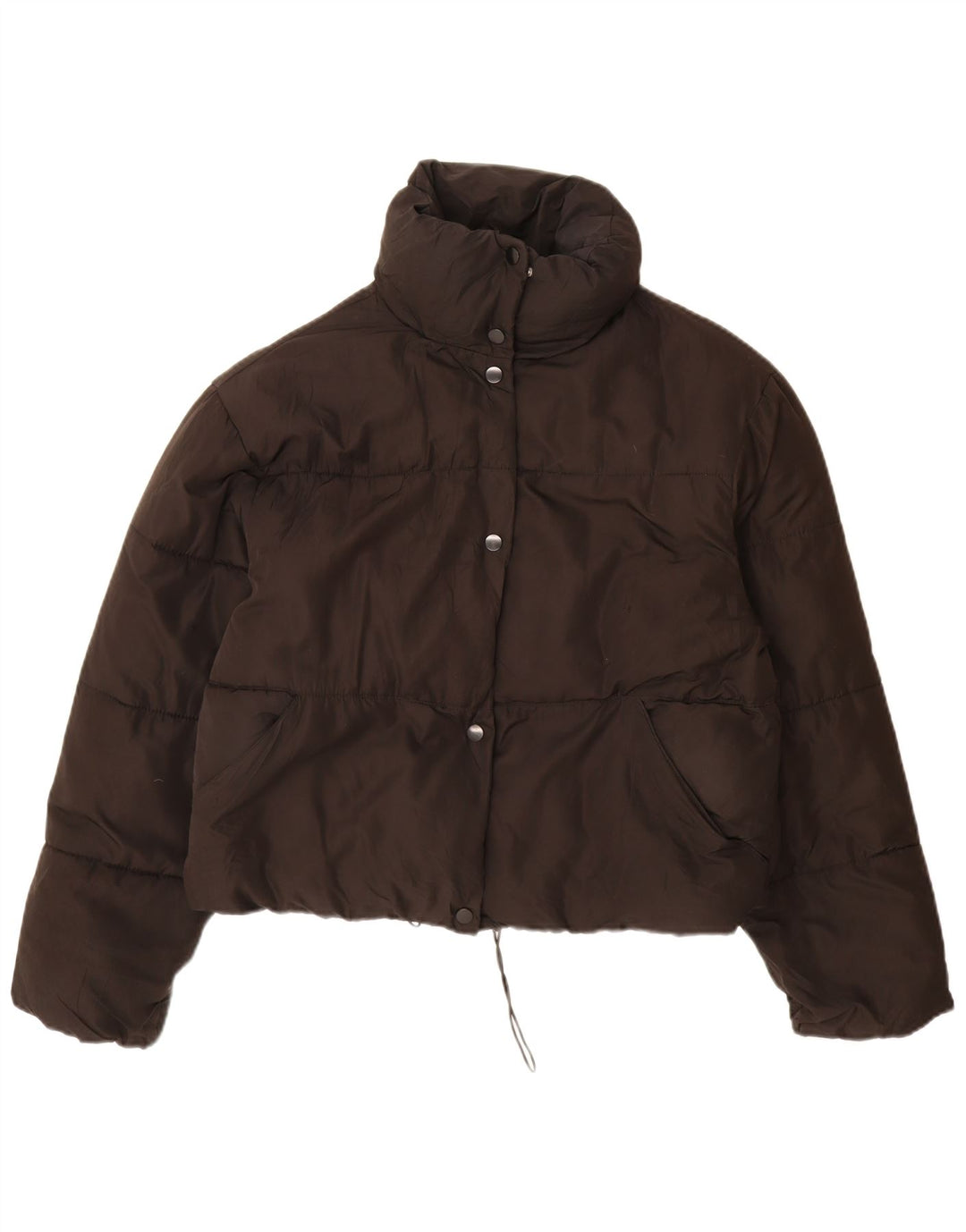 Zara Womens Oversized Padded Jacket UK 10 Small Black Polyester
