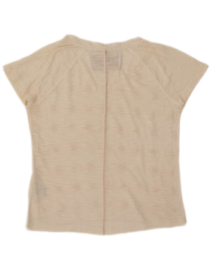 SUPERDRY Womens T-Shirt Top UK 10 Small White Cotton