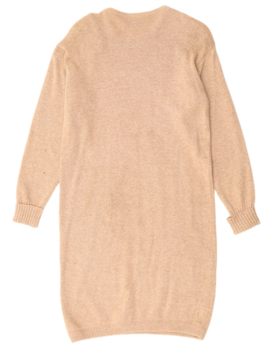 ST. GERMAIN Womens Long Sleeve Jumper Dress EU 46 XL Beige Angora