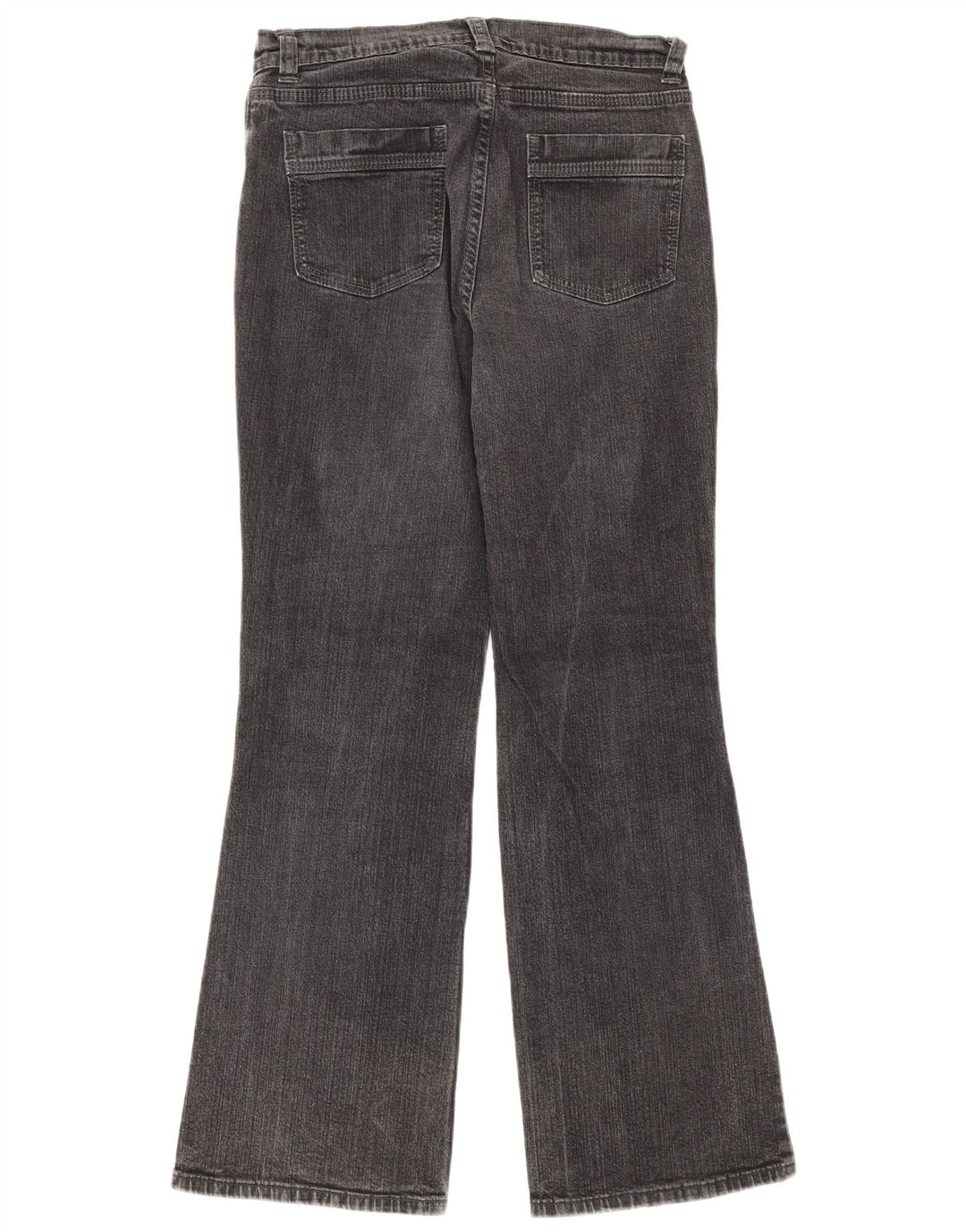 Marks & Spencer Womens Bootcut Jeans UK 10 Small W27 L29 Black Cotton