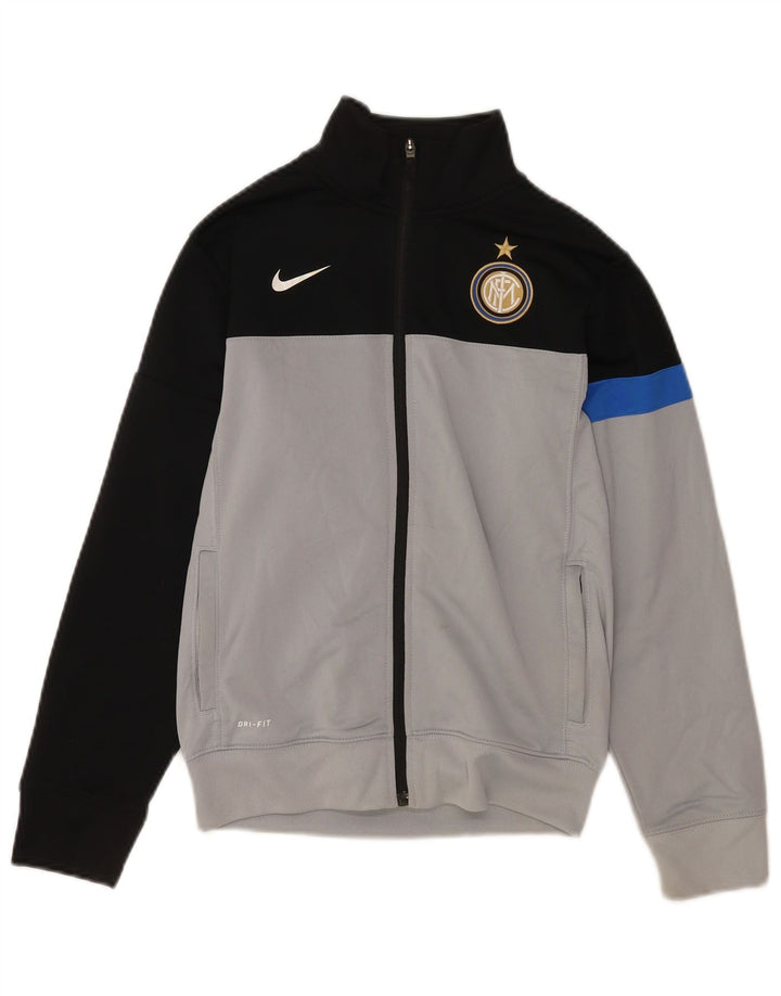 Nike Boys Inter Milan Tracksuit Top Jacket 10-11 Years Medium Grey