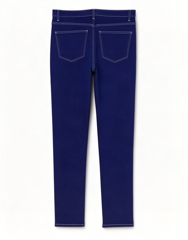 Topshop Womens Joni Slim Jeans W34 L29 Blue Cotton